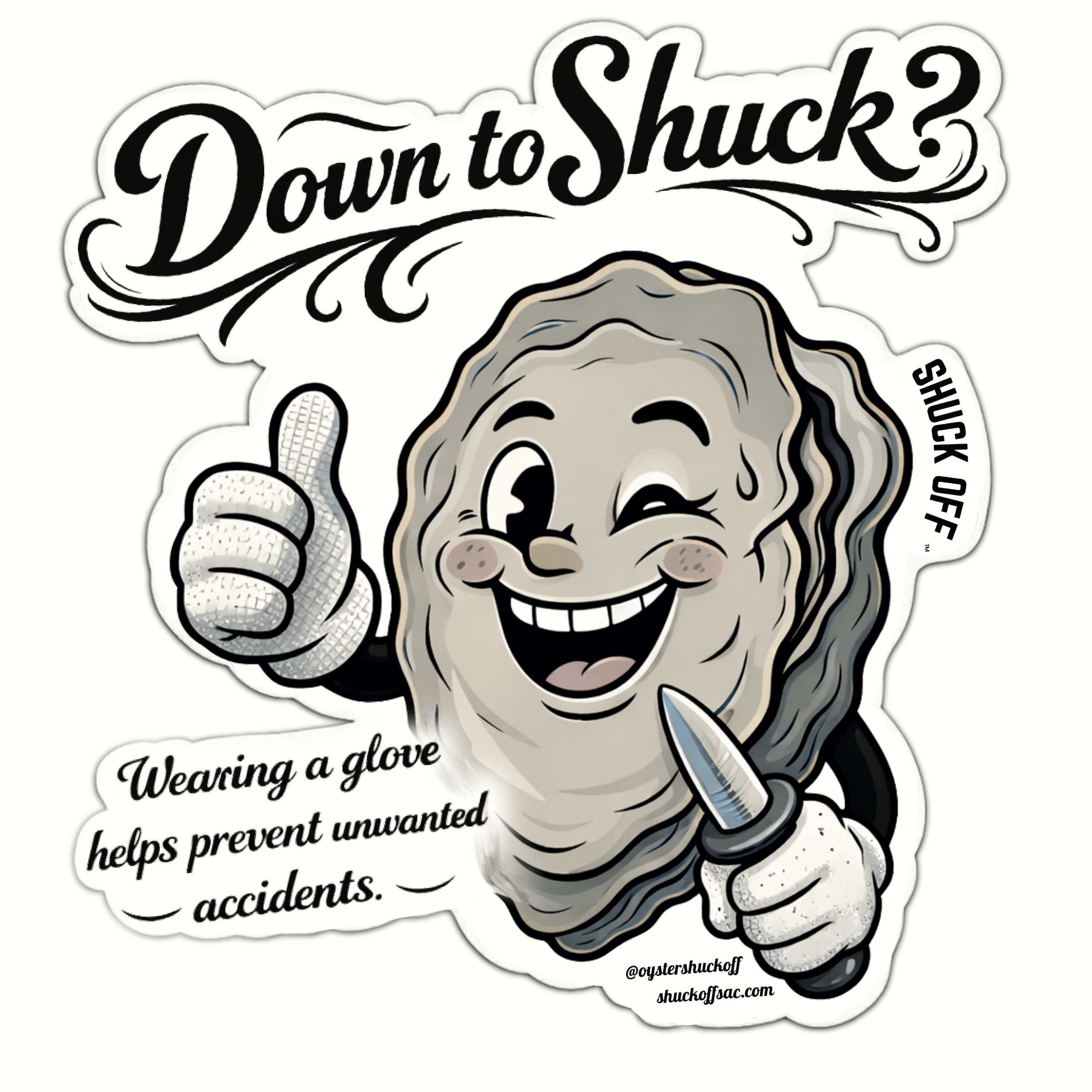 Down to Shuck? Sticker
